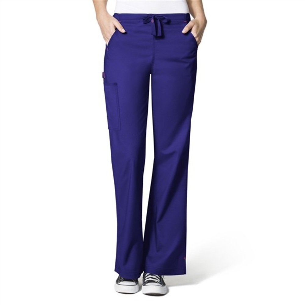 WonderWink WonderFLEX Grace Flare Leg Pant Grape XXSP